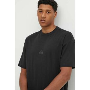 adidas tricou City Escape barbati, culoarea negru, neted, JF3704 imagine