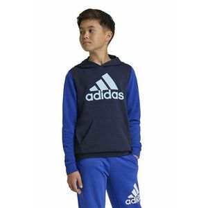 adidas bluza copii J BL CB HD culoarea albastru marin, cu glugă, cu imprimeu, IX9511 imagine