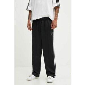 adidas Originals pantaloni Adicolor Baggy Fit Firebird Pant Firebird bărbați, culoarea negru, drept, IZ4801 imagine