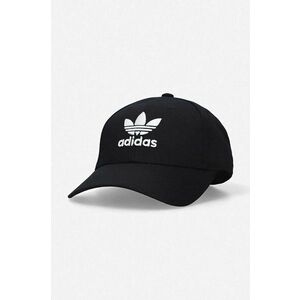 adidas Originals șapcă de baseball din bumbac Baseball Classic Trefoil culoarea negru, cu imprimeu EC3603 imagine