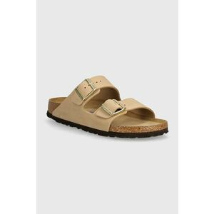 Birkenstock papuci din nubuc Arizona SFB culoarea bej, 1019016 imagine