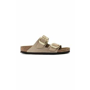 Birkenstock papuci din piele Arizona Big Buckle femei, culoarea bej, 1024064 imagine