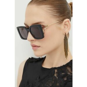 Gucci ochelari de soare femei, culoarea negru, GG1567SA imagine