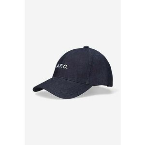 A.P.C. șapcă Casquette Charlie culoarea bleumarin, cu imprimeu COCSX.M24069-INDIGO imagine