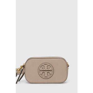 Tory Burch poseta de piele Miller Mini culoarea bej, 150153.200 imagine