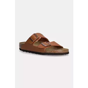 Birkenstock papuci Arizona femei, culoarea maro imagine