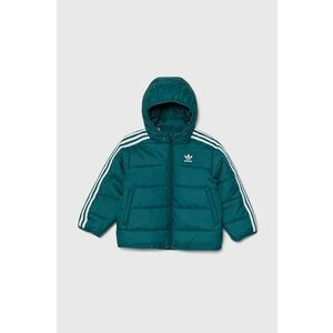 adidas Originals geaca copii PADDEDACKET culoarea verde, IY4810 imagine