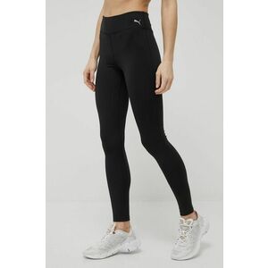 Puma leggins de antrenament Performance 520313 femei, culoarea negru, neted imagine