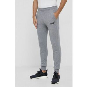 Puma Pantaloni 586749 bărbați, culoarea gri, cu imprimeu imagine