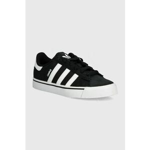 adidas Originals teniși din piele copii CAMPUS VULC culoarea negru, IH8038 imagine