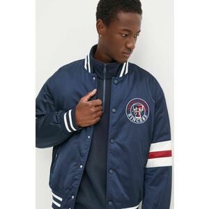 Tommy Jeans geaca bomber barbati, culoarea albastru marin, de iarna, DM0DM18897 imagine