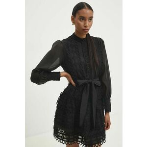 Answear Lab rochie culoarea negru, mini, evazati imagine