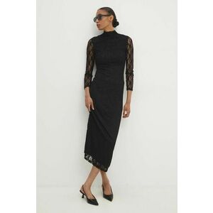 Answear Lab rochie culoarea negru, maxi, drept imagine