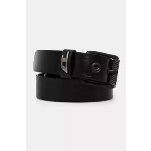 Diesel curea de piele B-DAVE II barbati, culoarea negru, X09396.P1506 imagine