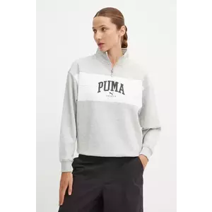 Puma bluza femei, culoarea gri, modelator, 681543 imagine