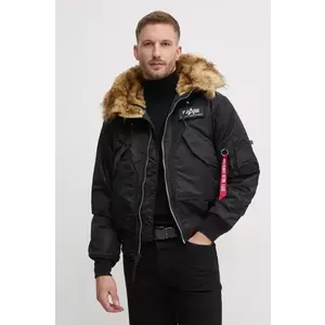 Alpha Industries geacă 45P Hooded Custom bărbați, culoarea negru, de iarnă 113145.285 imagine