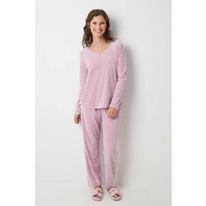 women'secret pijama SOFT TOUCH FRANCHISEE culoarea roz, 3598065 imagine