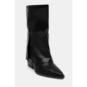 Pantofi dama negru toc 8 cm imagine