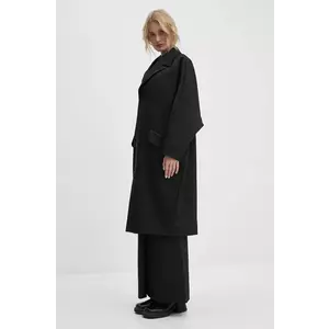 MM6 Maison Margiela palton femei, culoarea negru, de tranzitie, oversize, S62AA0087.M35222 imagine