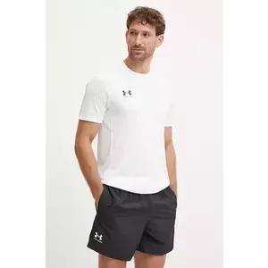 Under Armour tricou de antrenament Challenger culoarea alb, neted, 1379589 imagine