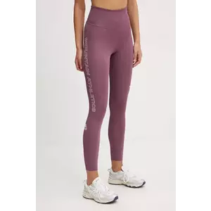 The North Face leggins sport Mountain Athletics femei, culoarea roz, cu imprimeu, NF0A89401NI1 imagine