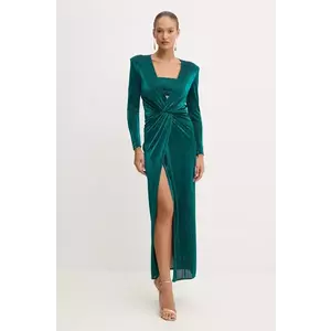 Simona Corsellini rochie culoarea verde, maxi, drept, A24CEAB045 imagine