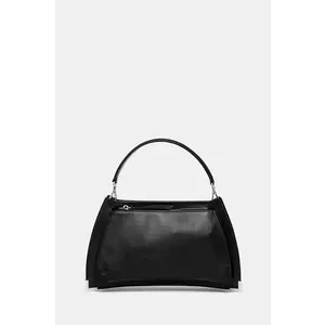 The Kooples poseta de piele culoarea negru, AFSA29003K imagine