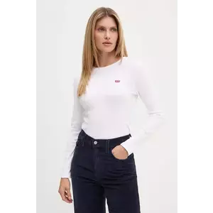 Levi's longsleeve femei, culoarea alb, 000KL imagine