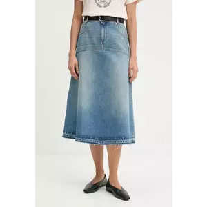 BA&SH fustă din denim midi, evazată, 1H24VALE imagine