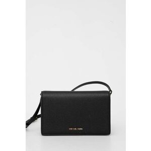 MICHAEL Michael Kors poseta de piele culoarea negru imagine