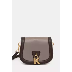 Karl Lagerfeld poseta de piele culoarea gri, 246W3015 imagine