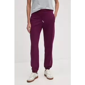 United Colors of Benetton pantaloni de trening culoarea violet, neted, 31NB3F03Y imagine