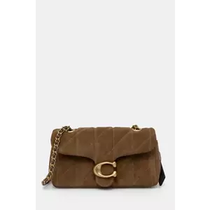 Coach geanta de mana din piele intoarsa Tabby culoarea maro, CW626 imagine