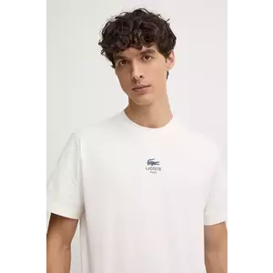 Lacoste tricou din bumbac barbati, culoarea albastru marin, cu imprimeu, TH2739 imagine