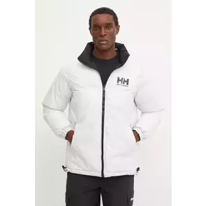 Helly Hansen geaca cu doua fete barbati, culoarea negru, de iarna imagine