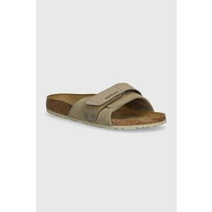 Birkenstock papuci din piele Oita femei, culoarea bej, 1028056 imagine