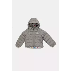 The North Face geaca reversibila pentru copii REVERSIBLE PERRITO HOODED JACKET culoarea gri, NF0A88VJ1I41 imagine