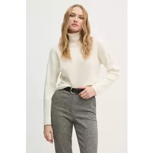 Sisley pulover din amestec de lână femei, culoarea bej, light, cu turtleneck, 106WM201U imagine