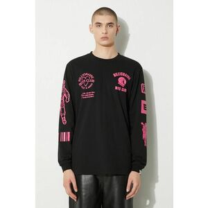 Billionaire Boys Club longsleeve din bumbac Multi Graphic Longsleeve culoarea negru, cu imprimeu, B24251 imagine