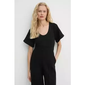 By Malene Birger tricou LUNAI femei, culoarea negru, Q71679026Z imagine