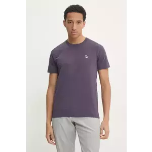 Abercrombie & Fitch tricou din bumbac barbati, culoarea violet, neted, KI124-4573 imagine