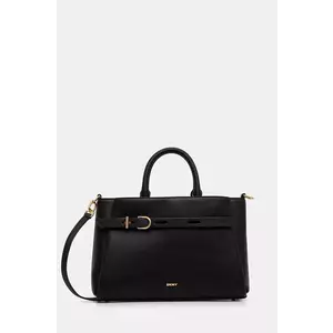 Dkny poseta de piele culoarea negru, R44DAI68 imagine