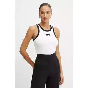 Karl Lagerfeld top femei, culoarea alb, A1W17104 imagine