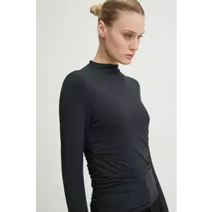 Abercrombie & Fitch longsleeve femei, culoarea negru, cu turtleneck, KI139-4795 imagine