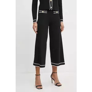 Karl Lagerfeld pantaloni femei, culoarea negru, neted, A1W10072 imagine