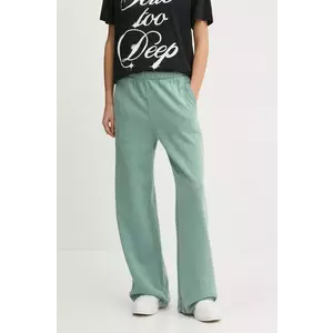 Hollister Co. pantaloni de trening culoarea verde, melanj, KI347-4151 imagine