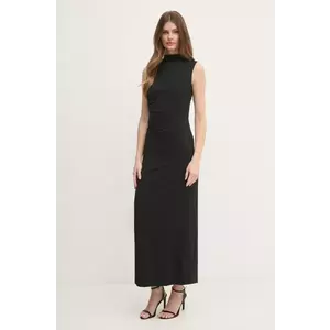 OUI rochie culoarea negru, maxi, oversize, 89815 imagine