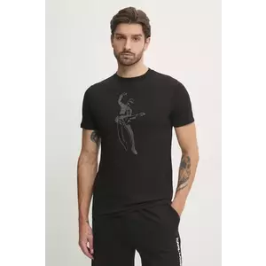 Karl Lagerfeld tricou din bumbac barbati, culoarea negru, cu imprimeu, 551225.755089 imagine