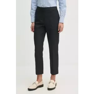 Gant pantaloni femei, culoarea negru, mulata, high waist, 4150237 imagine