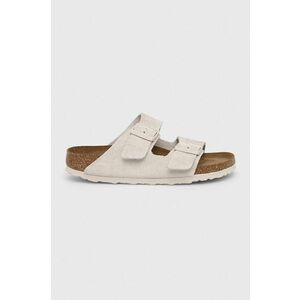 Birkenstock șlapi de piele ARIZONA SFB femei, culoarea alb, 1024516 1024516-AntiqWhite imagine